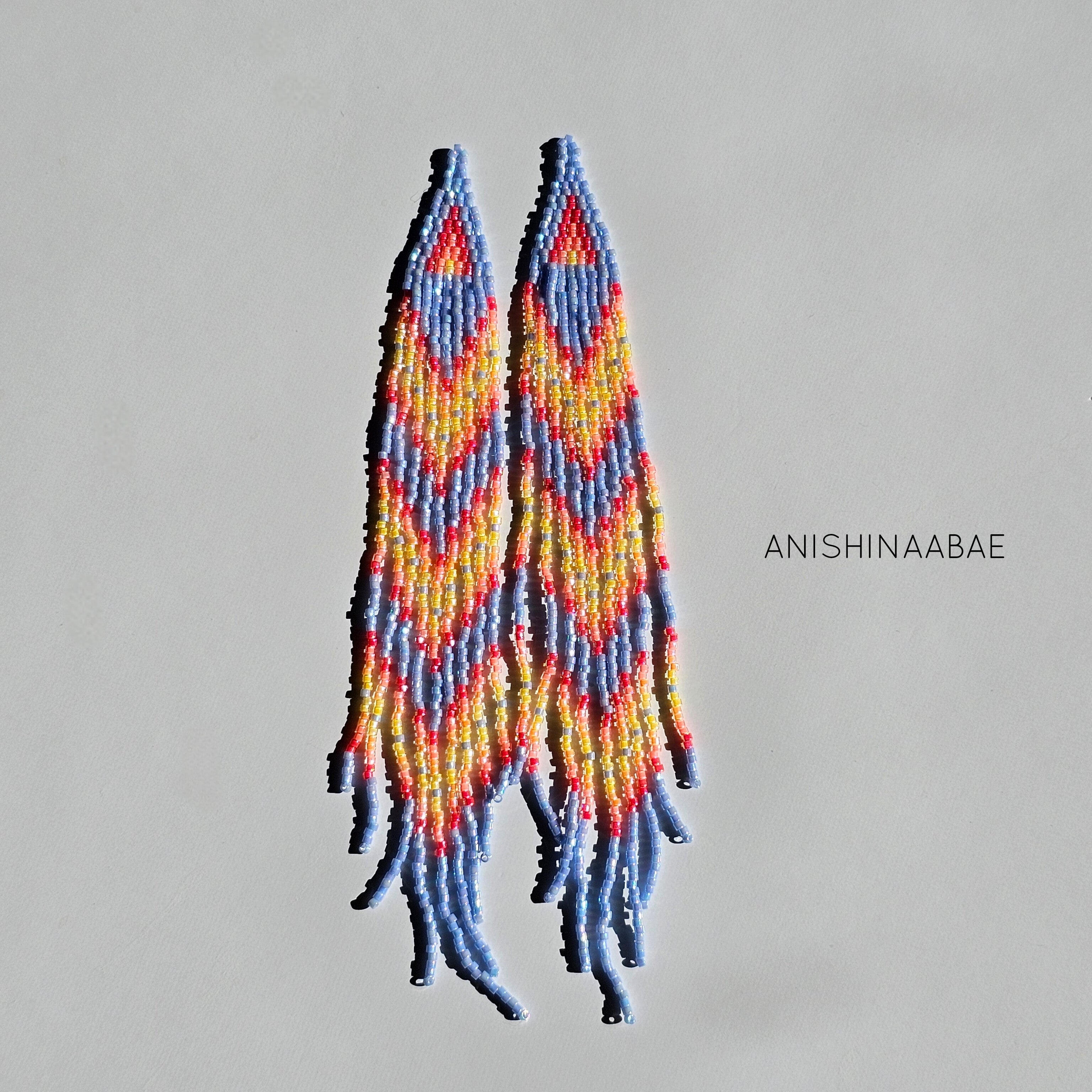 Long Delica Fringe Earrings