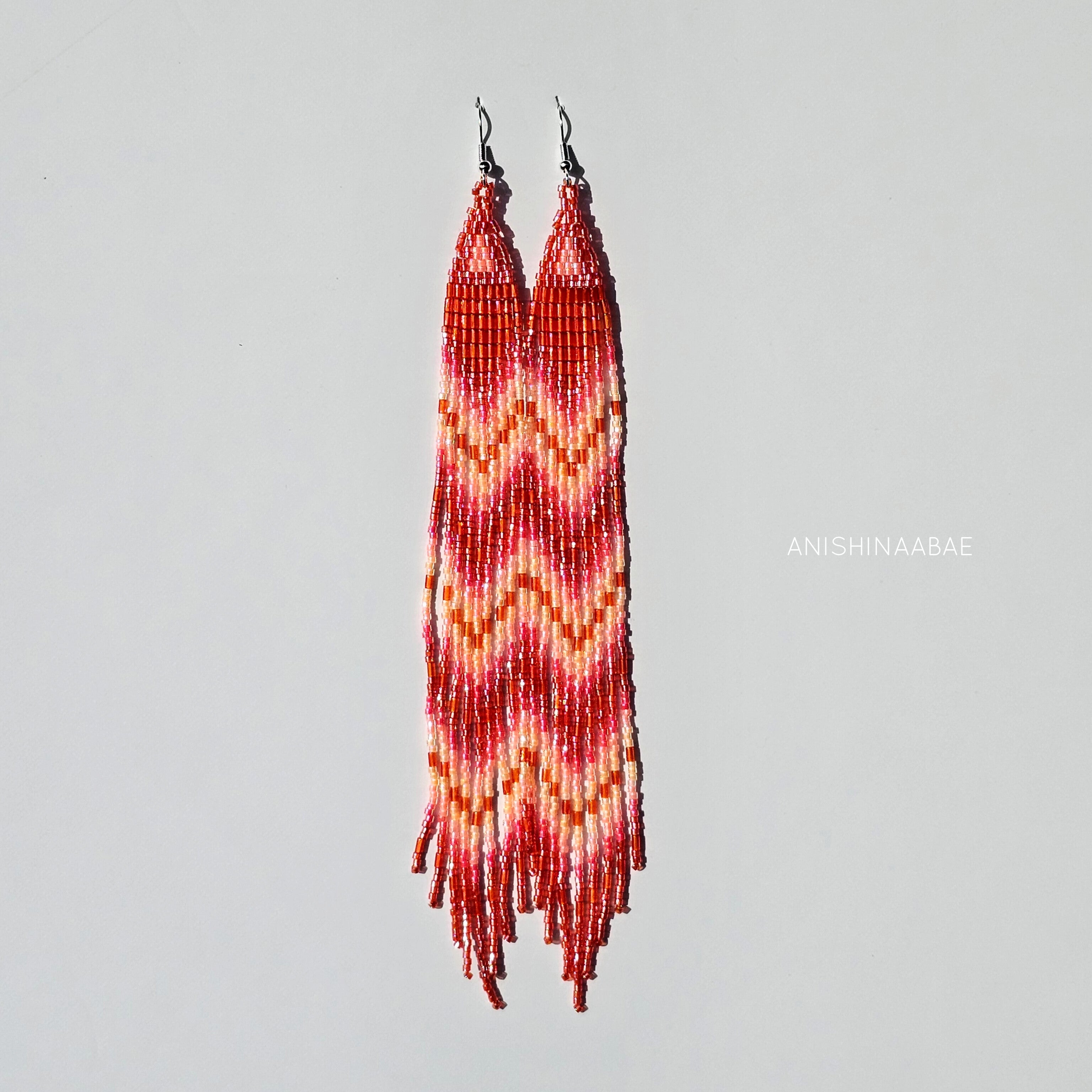 Long Delica Fringe Earrings