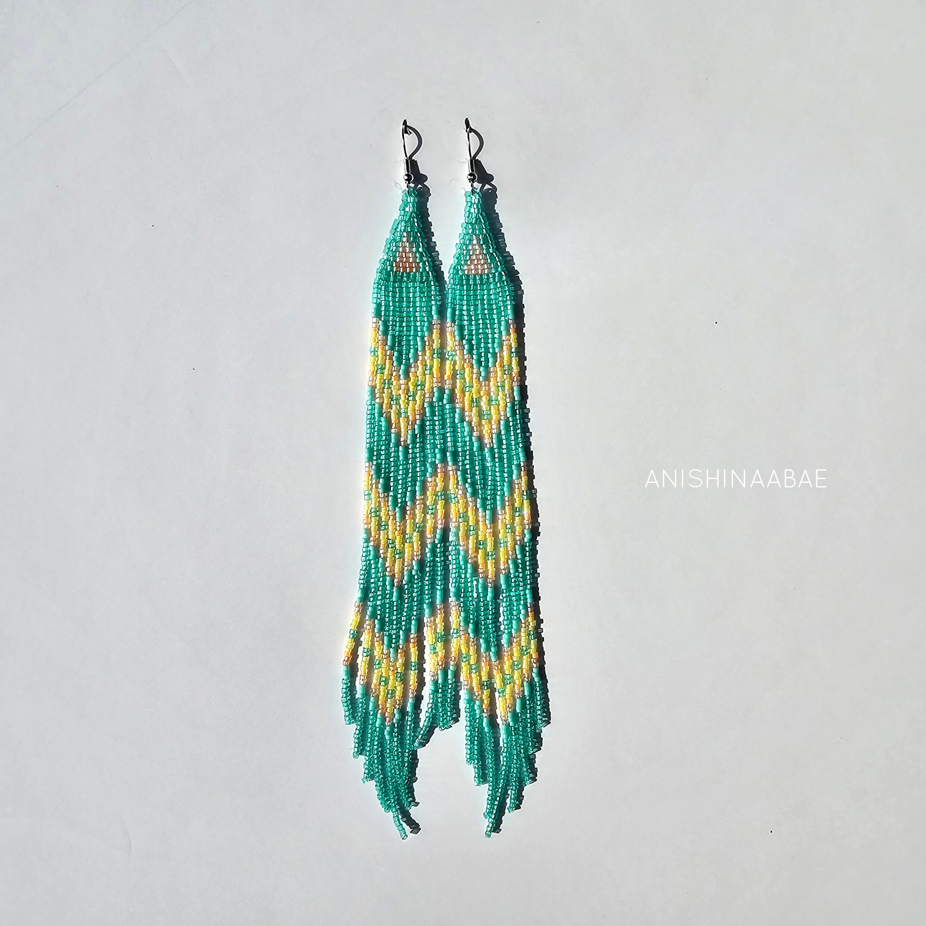 Long Delica Fringe Earrings