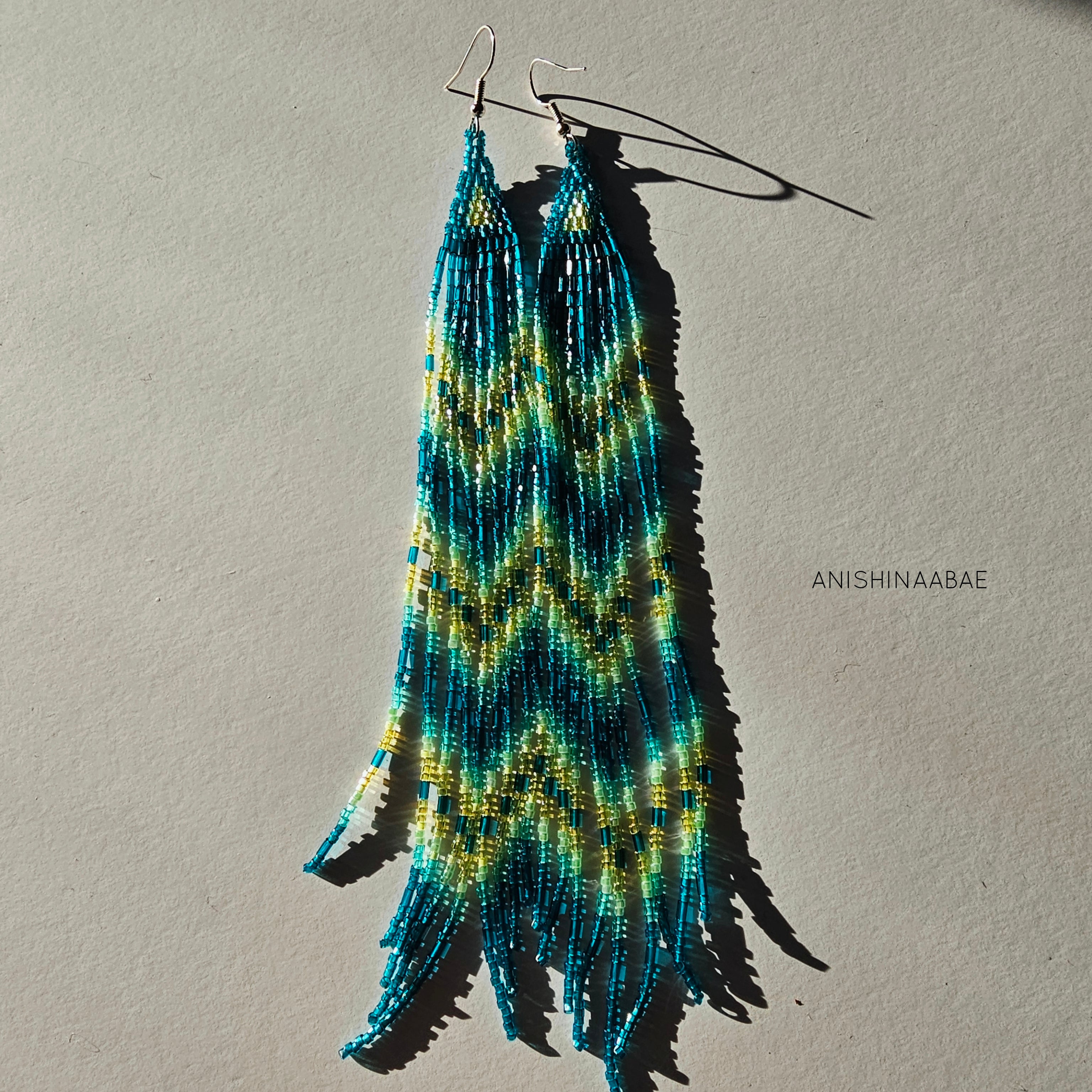 Long Delica Fringe Earrings